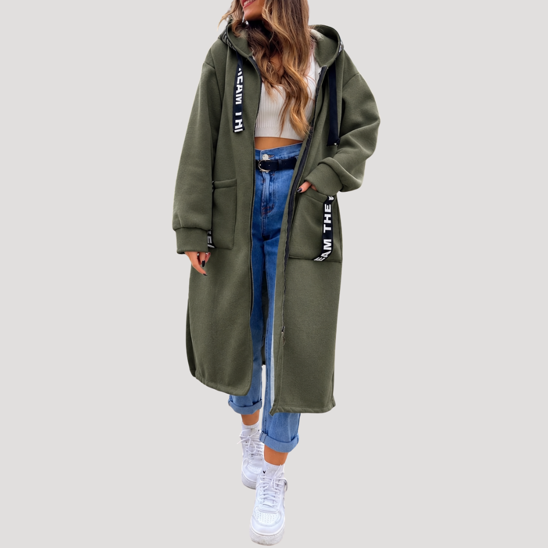 Women's Long Oversized Hooded Coat