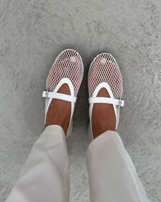 Ladies' Mary Jane Mesh Shoes - Lightweight Timeless Silhouette