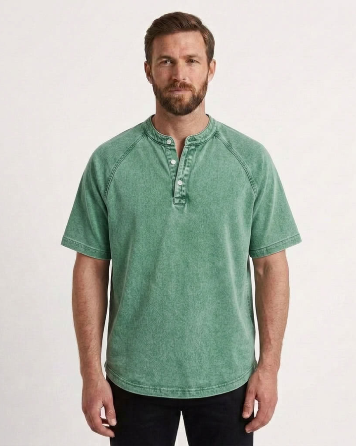 Vintage Henley T-Shirt For Men