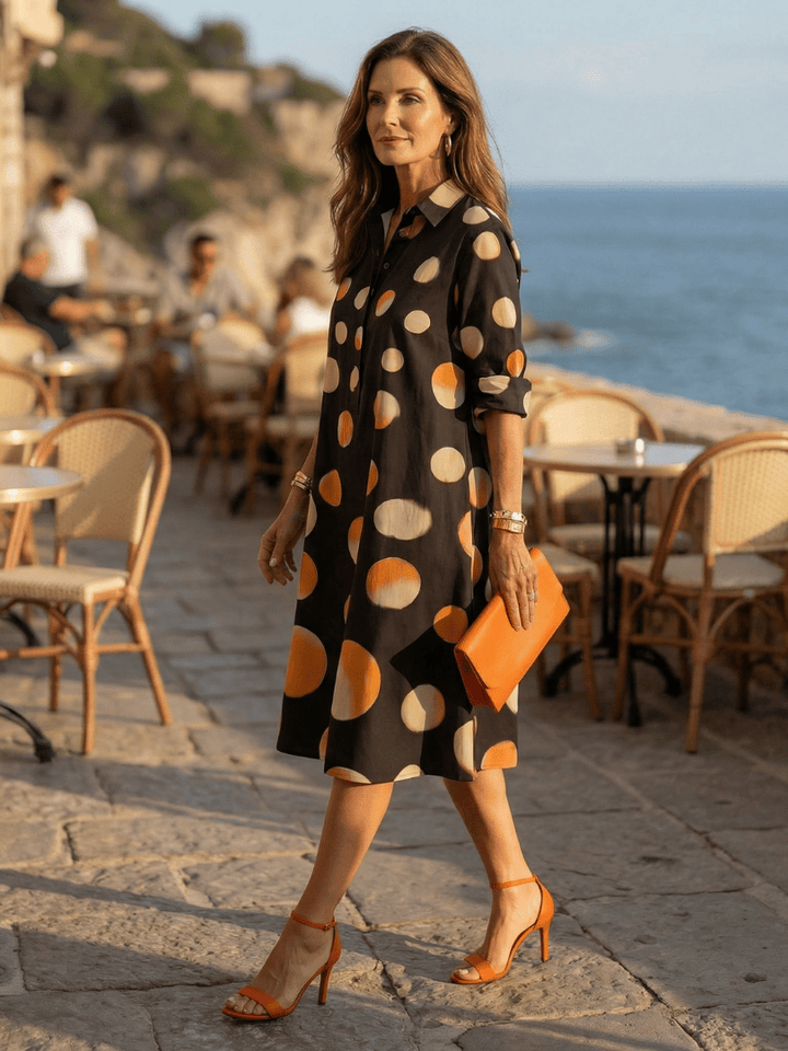 Vespera™  |  Sunset Dot Dress