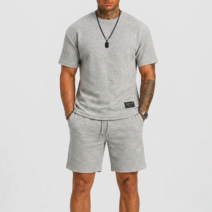 Harrington Oxford | Oversized T-Shirt And Shorts Set For Men