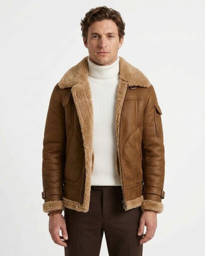 Structured Double-Lined Polar Effect Jacket for Men