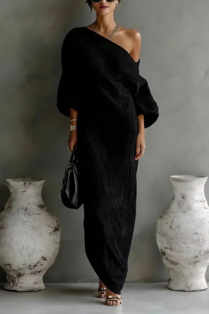 Alva™ | Elegant One Shoulder Maxi Dress