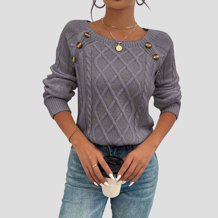 Twisted Knit Women's Sweater