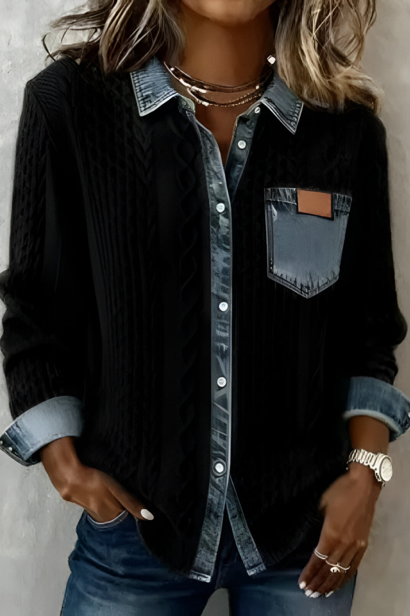 Selo™ | Comfortable Denim Blouse