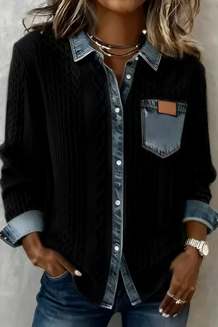 Selo™ | Comfortable Denim Blouse