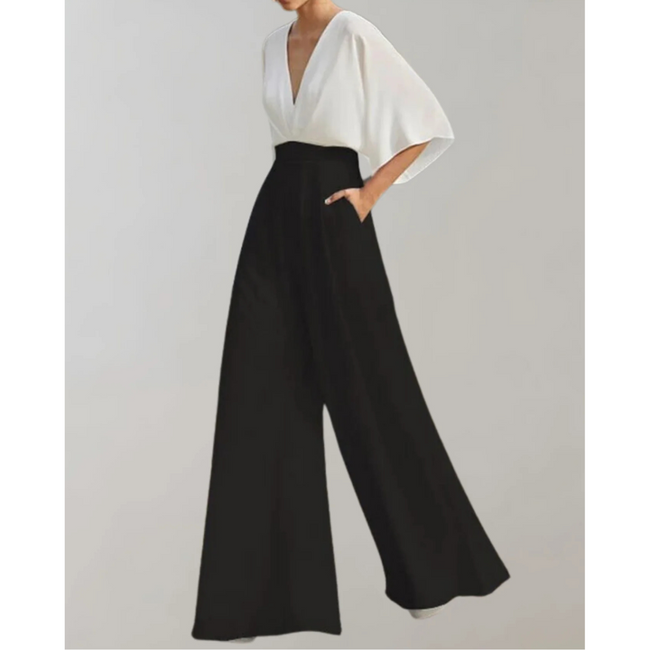 Celia | Women's Jumpsuit with Fitted Design and Wide Legs