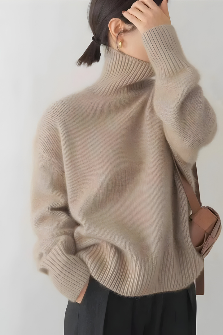 Elyn Knitted Turtleneck, view 4 - Elena Harper