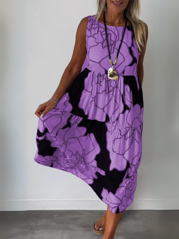 Teresa™  |  Elegant Dress Floral Print