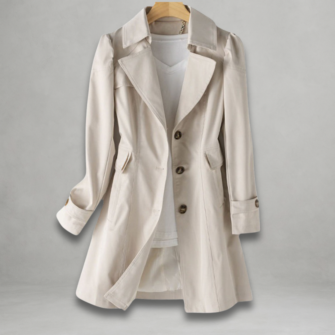 Women's Lightweight Spring Trench Coat Effortless Chic Style, view 4 - Elena Harper