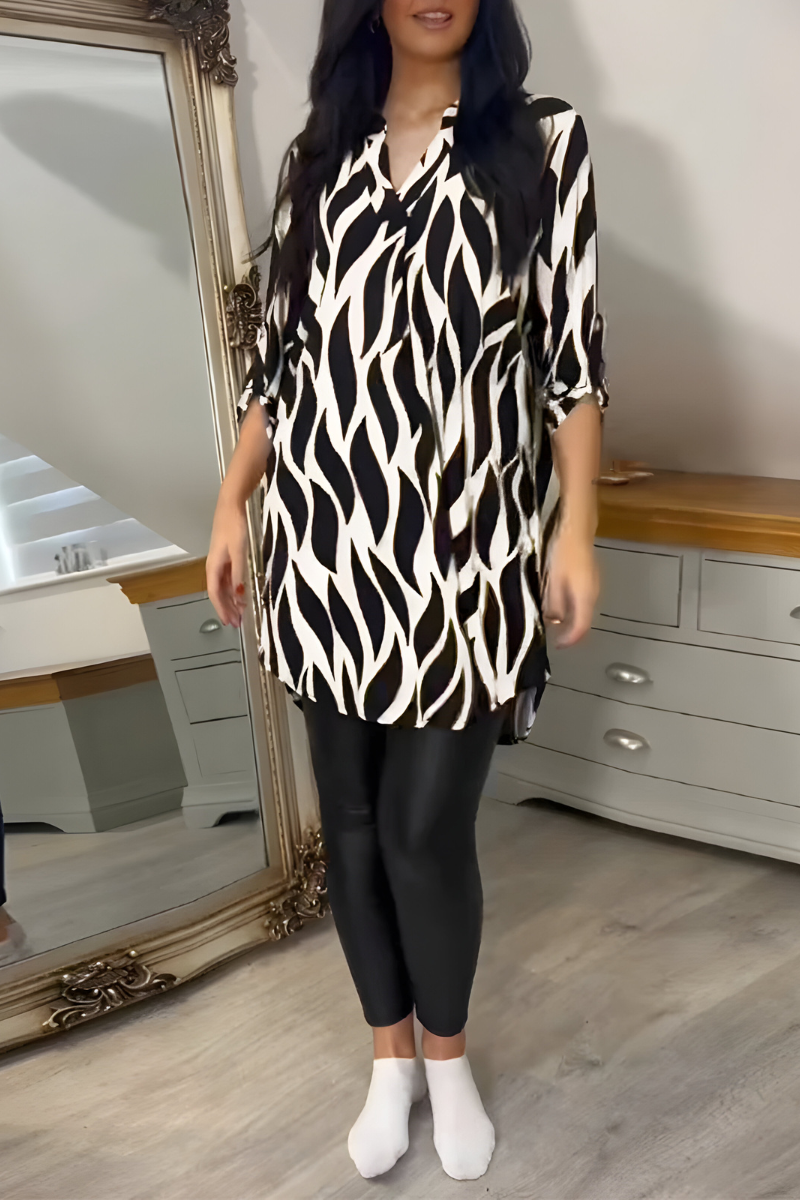 Tessa™ | Stylish Loose-Fitting Top with Print