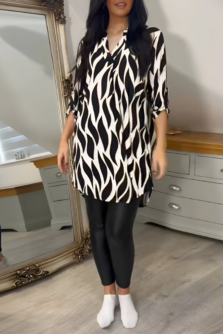 Tessa™ | Stylish Loose-Fitting Top with Print