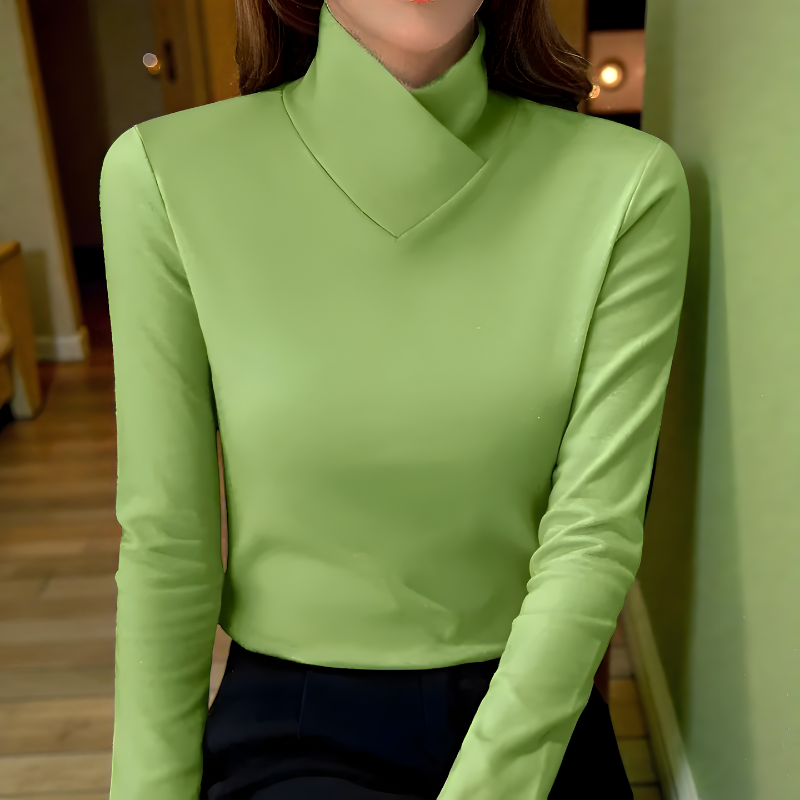 Mira™ | Elegant Minimal Long Sleeve Top