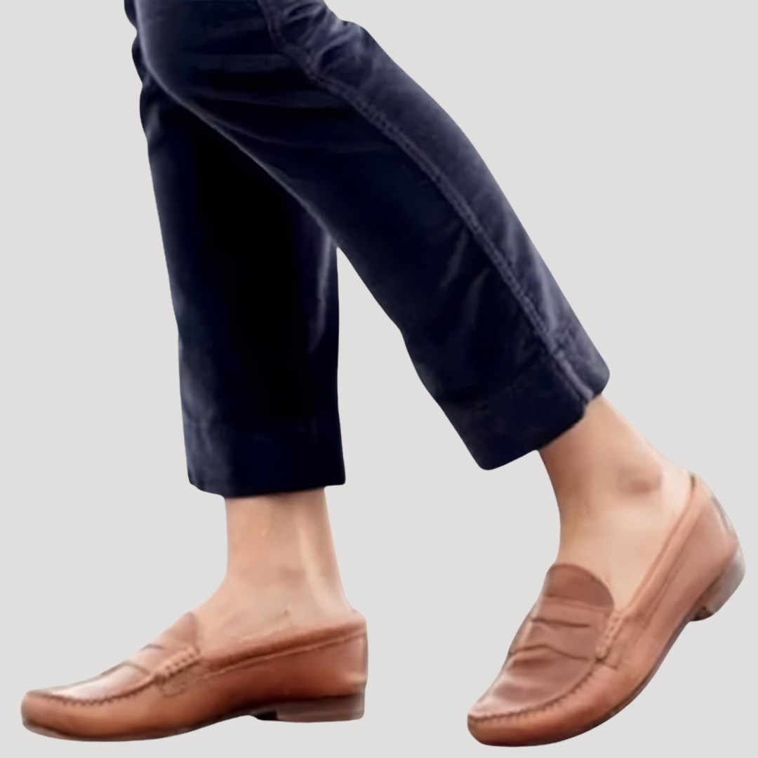 Women’s Flat Shoes with Visible Stitching Comfort