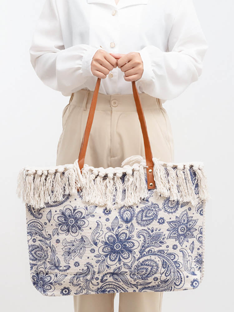 Canvas Printed Shoulder Bag