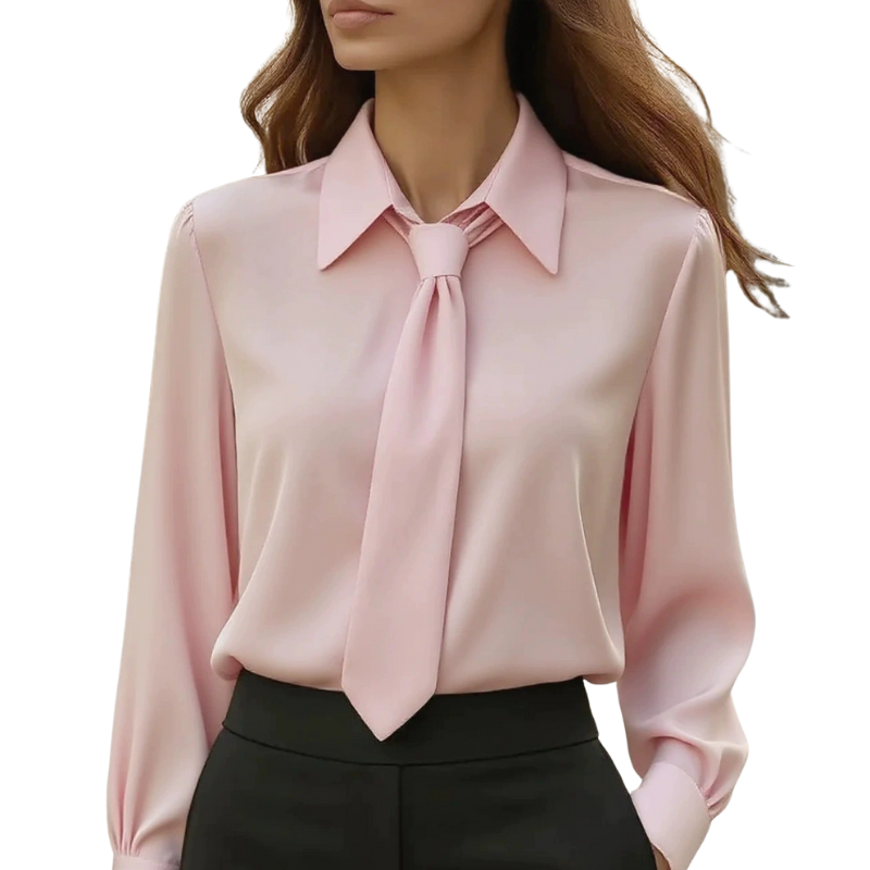 Women’s Tailored Blouse – With Buttons, Suitable for Work and Daily Use