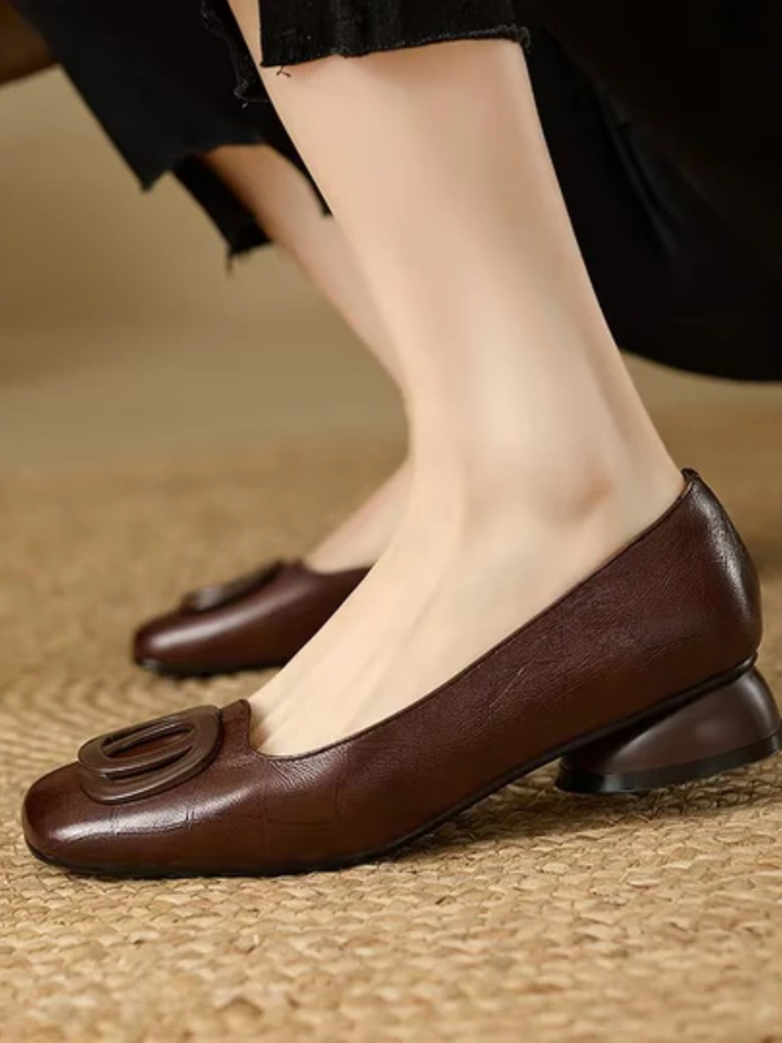 Norelle™ | Comfortable Orthopedic Ballerinas with Square Toe