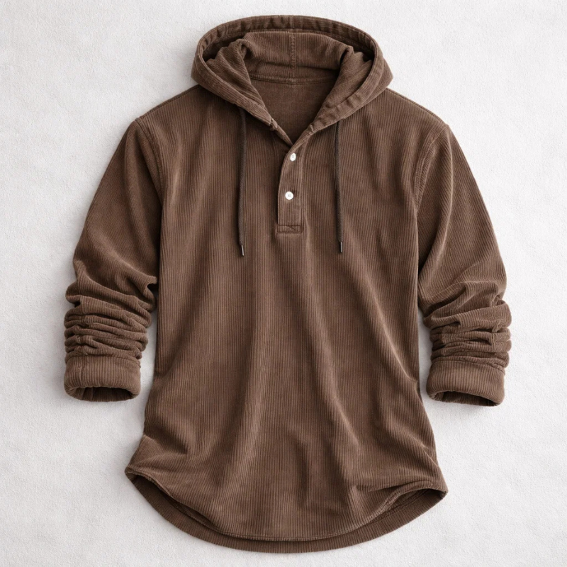 LAURENT MONACO | CORDUROY HOODIE FOR MEN
