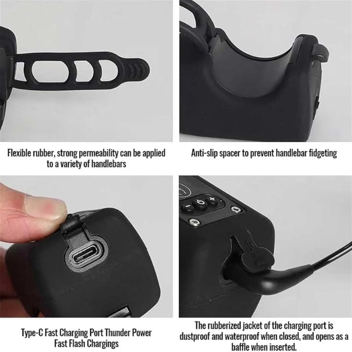 Bicycle Bell with Light – Loud, Waterproof & USB Rechargeable