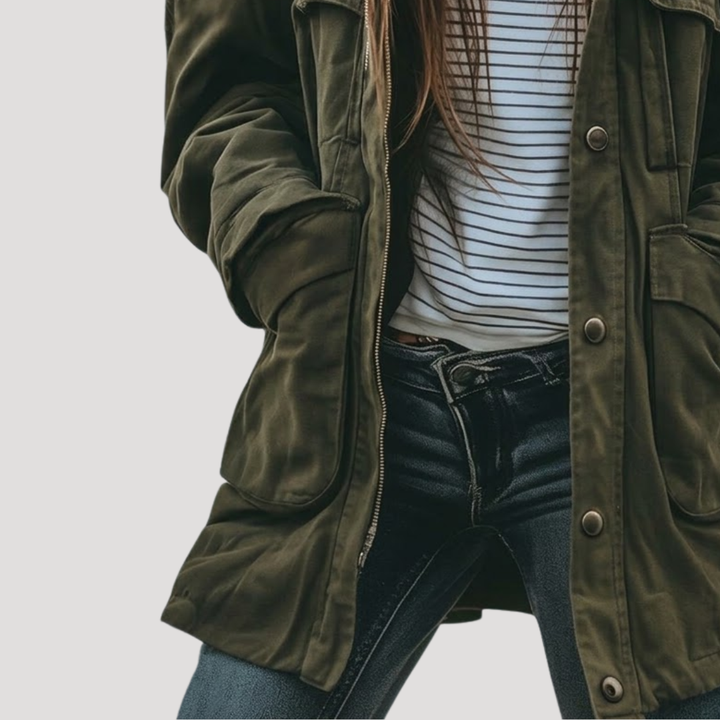 Oversized Utility Jacket for Women