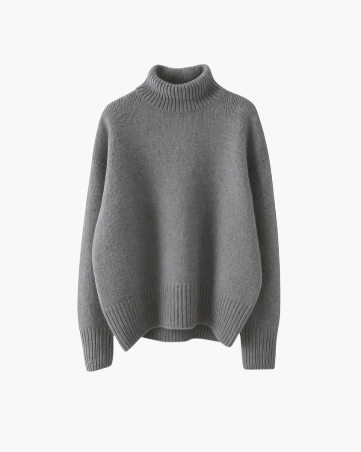 Daryana Soft Turtleneck Sweater, view 4 - Elena Harper
