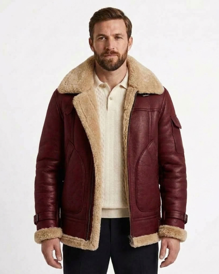 Structured Fleece-Lined Jacket For Men