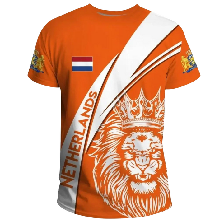Men's 3D Netherlands Flag T-Shirt Limited 2024 Edition, view 6 - Elena Harper