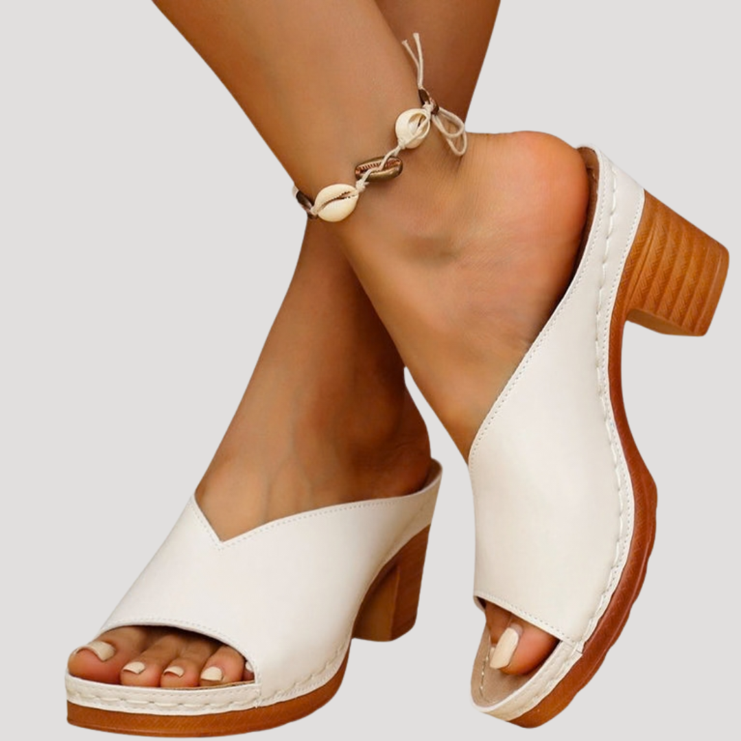 Elegant and Comfortable Women's Heeled Mules