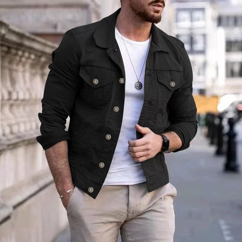 Men's Classic Dyed Denim Jacket - Timeless & Versatile Style