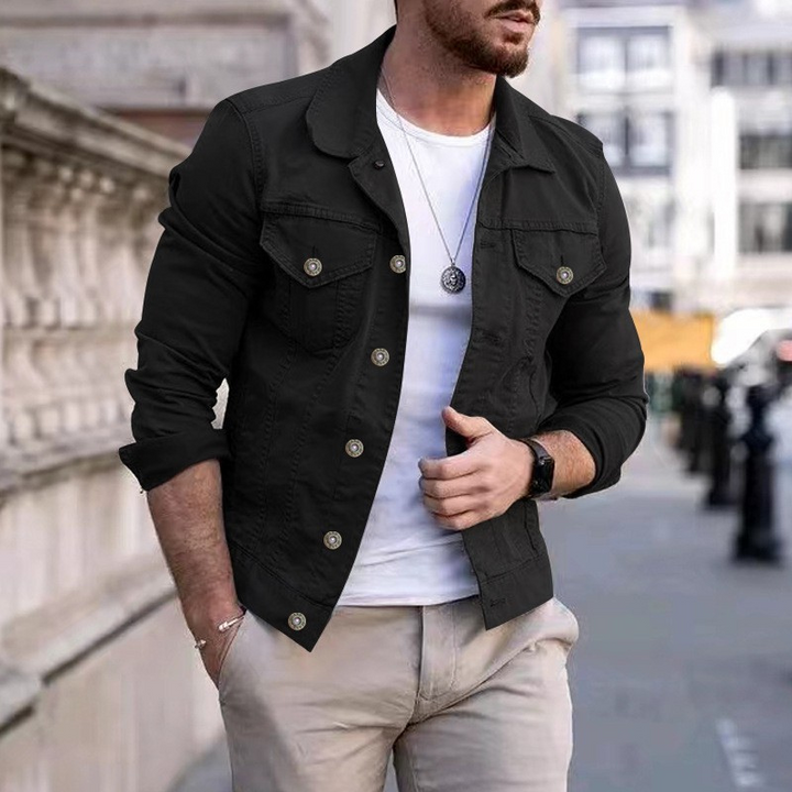 Men's Classic Dyed Denim Jacket - Timeless & Versatile Style