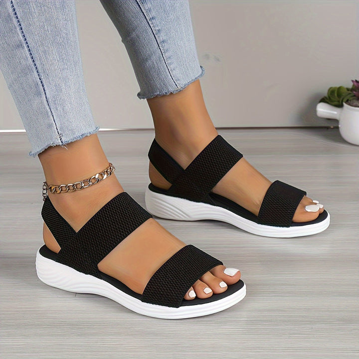 Leocadia | Lightweight Women's Sandals with Elastic Straps for Summer