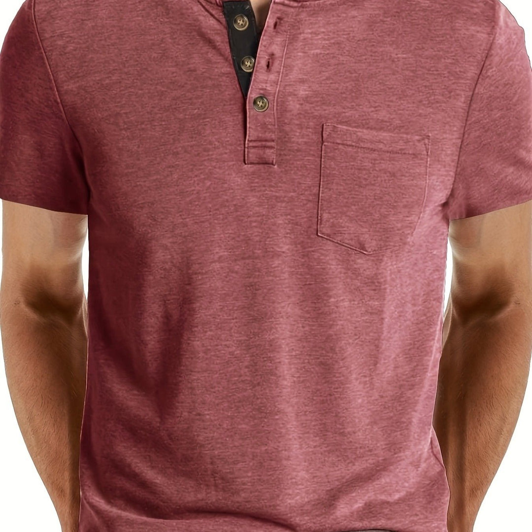 LAURENT MONACO | MEN'S HENLEY T-SHIRT