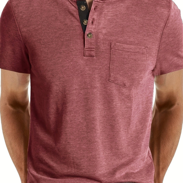 LAURENT MONACO | MEN'S HENLEY T-SHIRT