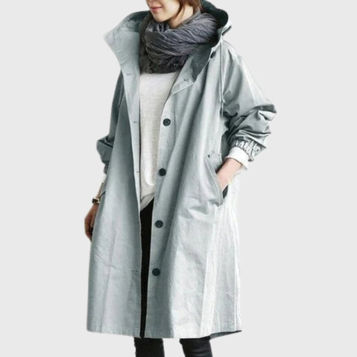 Christin | Water-Repellent and Elegant Hooded Trench Coat