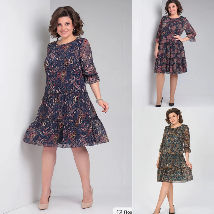 Harlee Airy Printed Dress for Sunny Days - Elena Harper