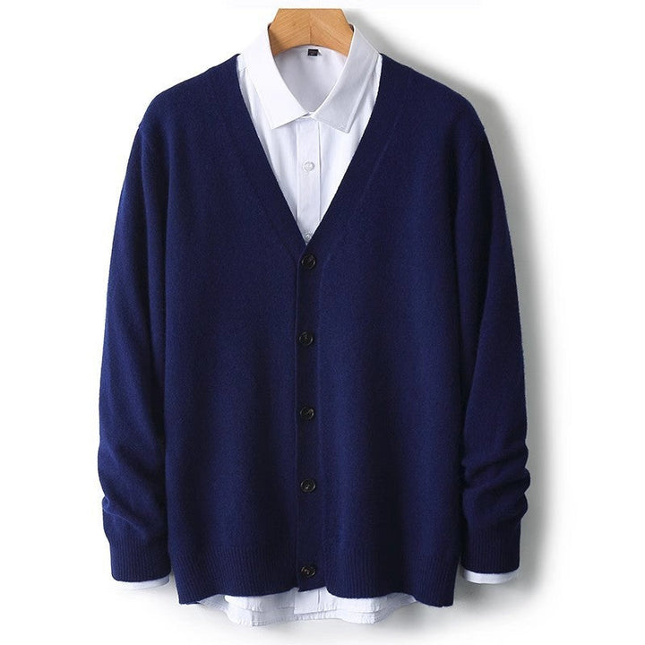 Men's Classic Button-Down Cardigan Sweater for Versatile Layering
