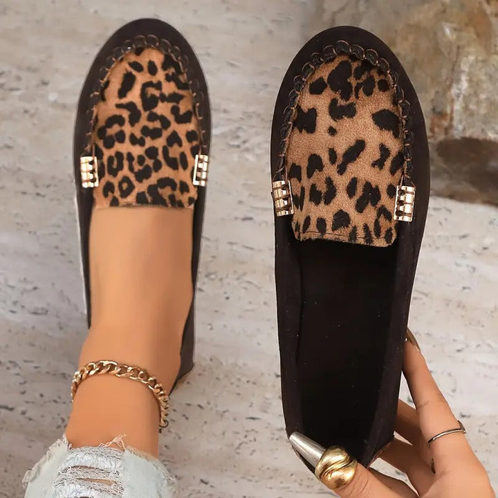 Comfortable Women's Slippers with Wild Leopard Print EB EB