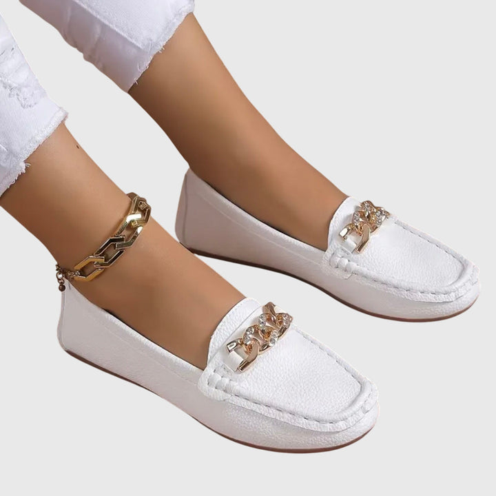 Melira | Orthopaedic loafers with metallic detail and design