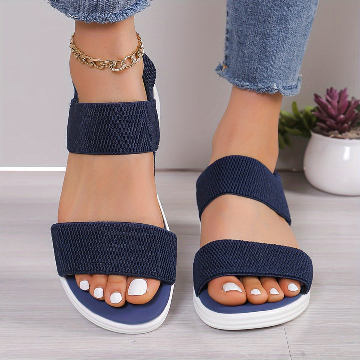 Leocadia | Lightweight Women's Sandals with Elastic Straps for Summer