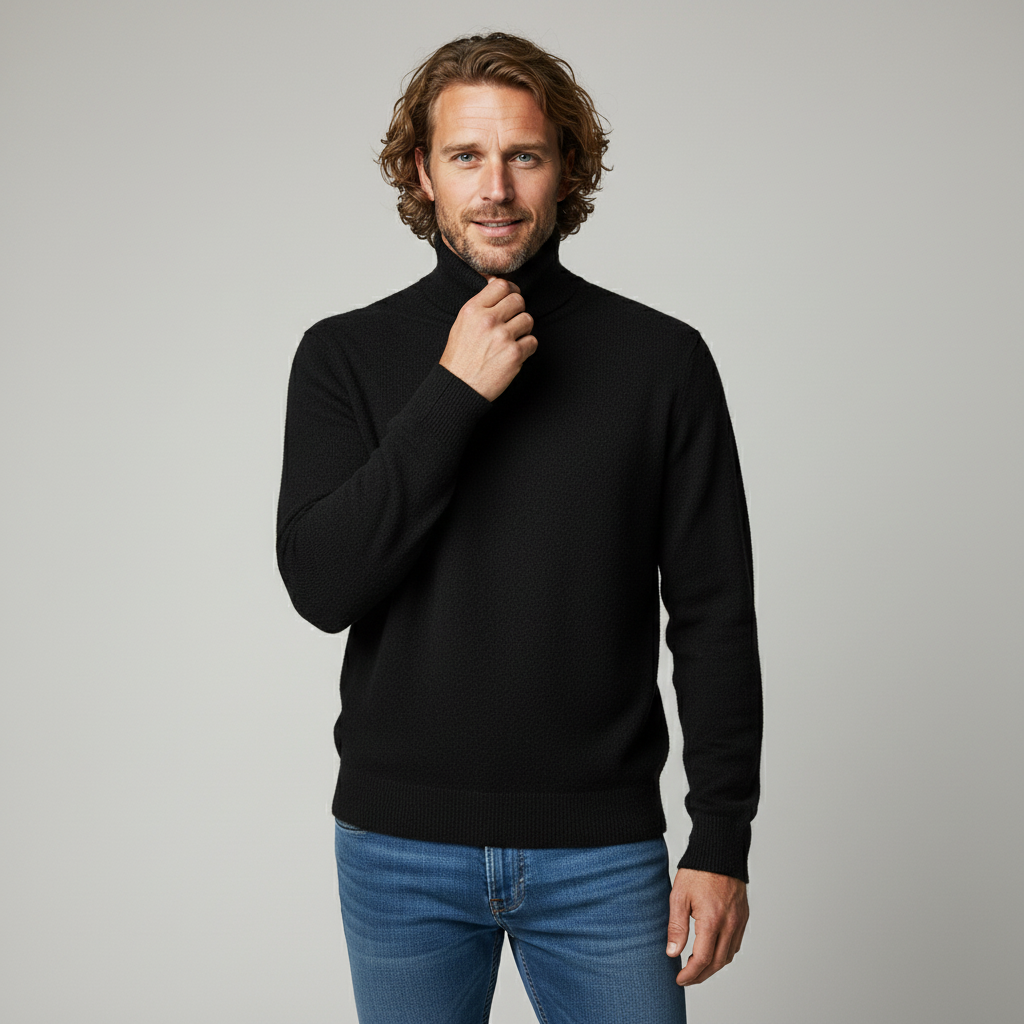 Kevin | Timeless and Comfortable Men's Wool Turtleneck Sweater