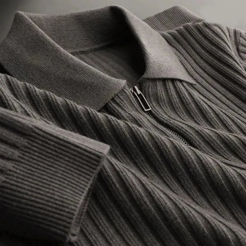 Maximilian | Modern and Elegant Zipper Sweater
