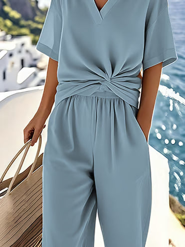Elegant Linen Co-Ord Set