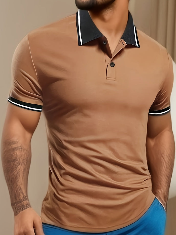 Laurent Monaco Summer Shirt with Collar for Men, view 6 - Elena Harper