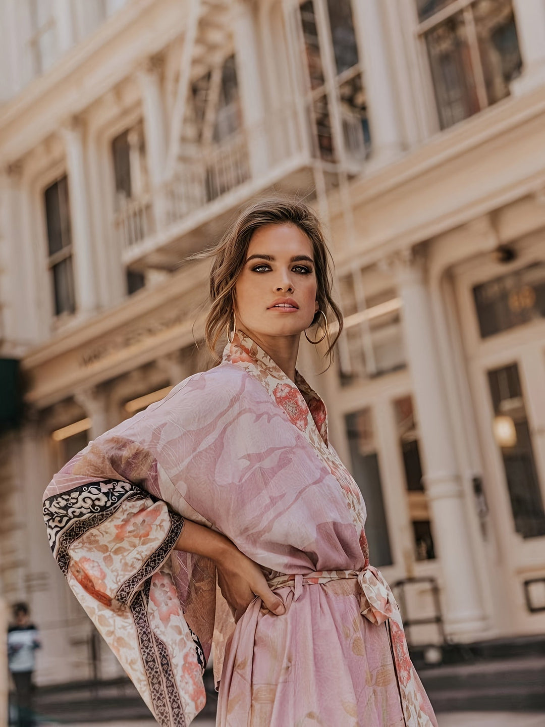 Bohemian Maxi Dress with Floral Print Nomadic Elegance - Elena Harper