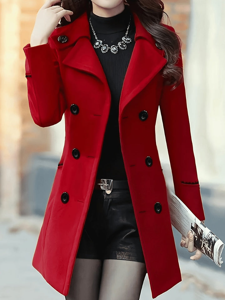 DOUBLE-BREASTED COAT FOR WOMEN