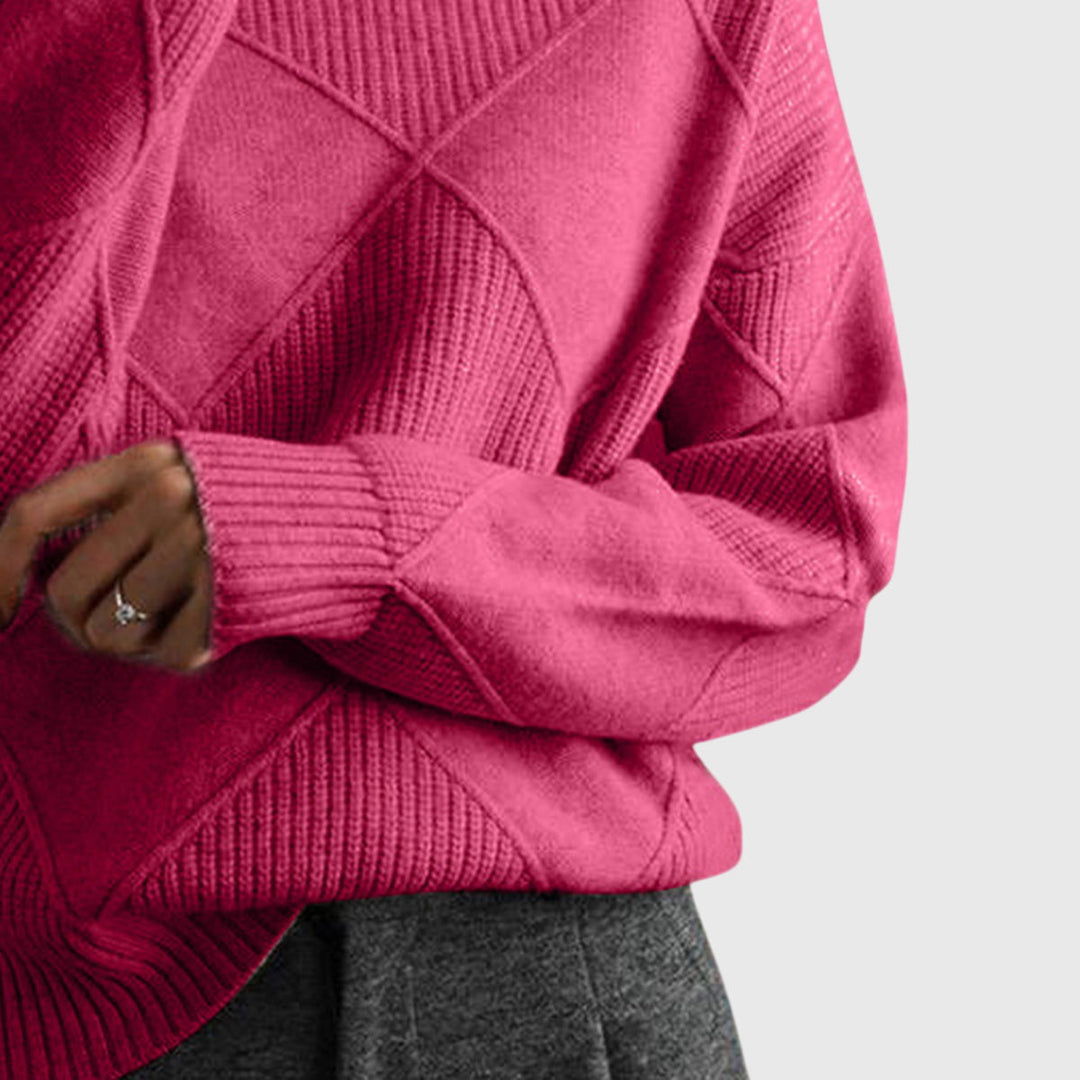 Emma & Rose knit turtleneck sweater — women's winter knitwear