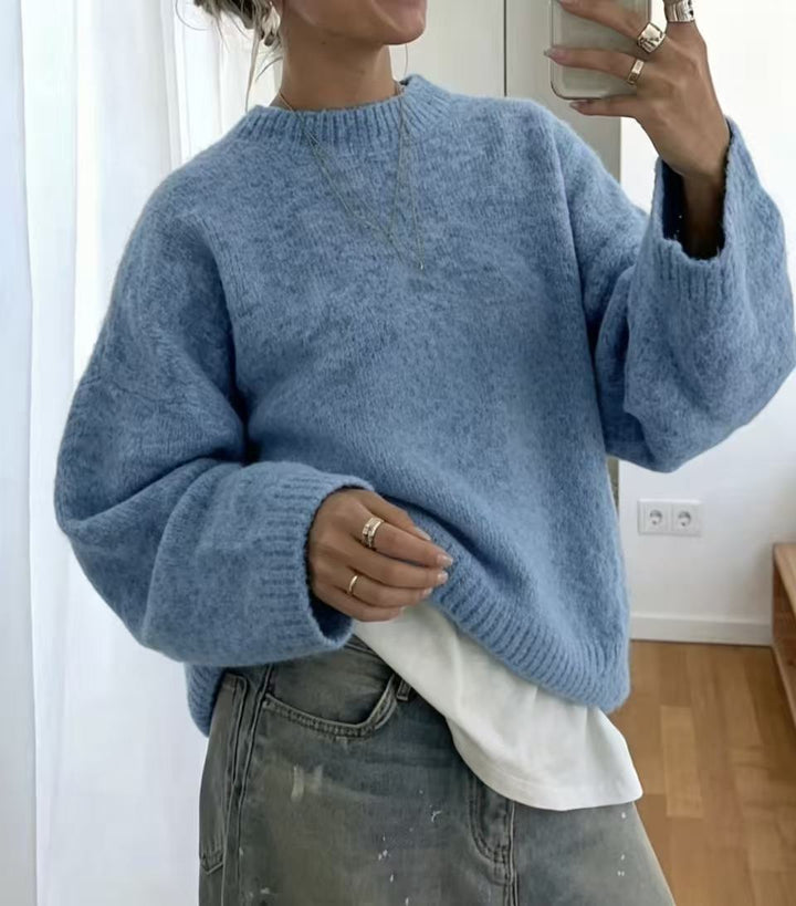 Loose Women's Knit Sweater - Soft and Easy to Wear