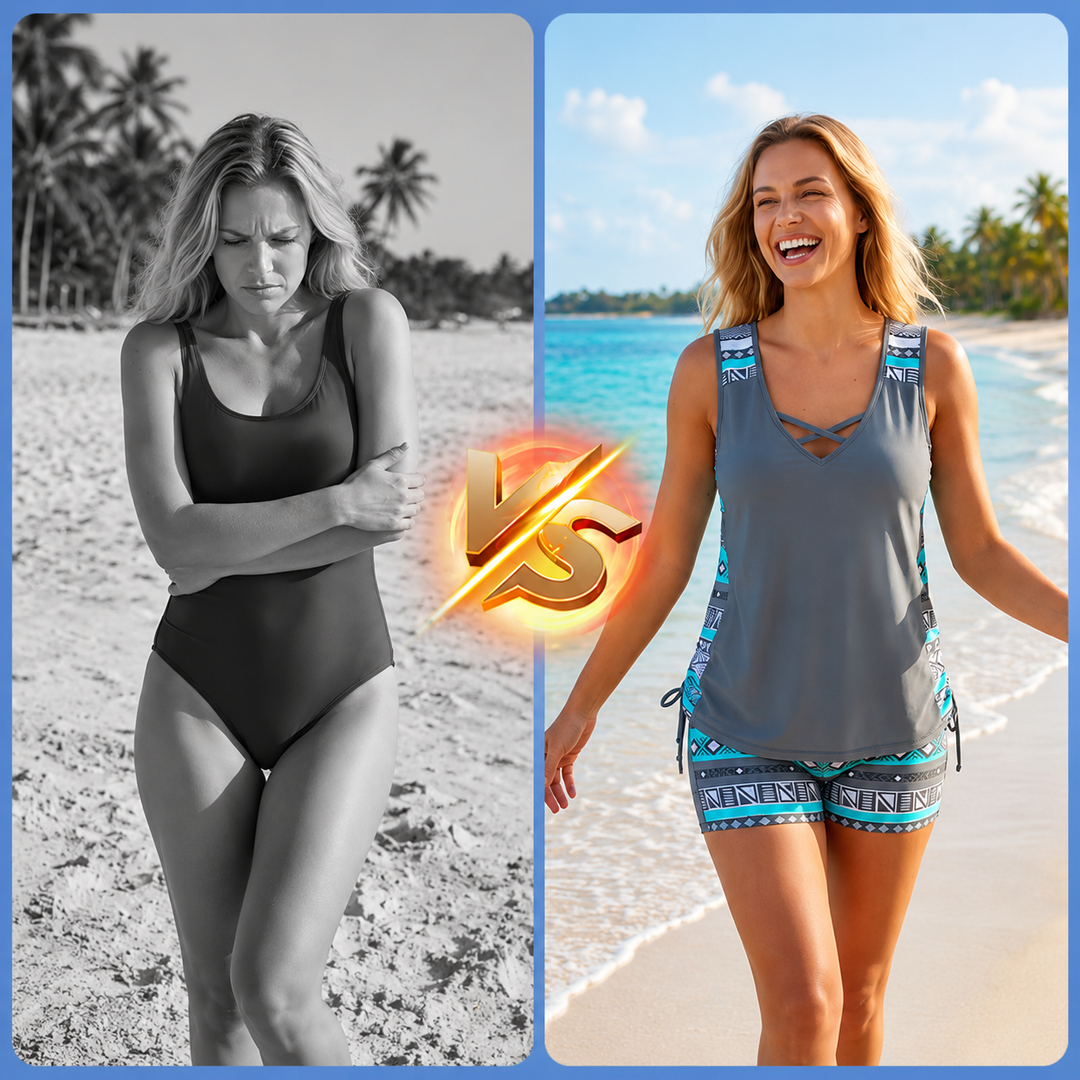 Kaela™ | Flattering Tankini Set with Shorts