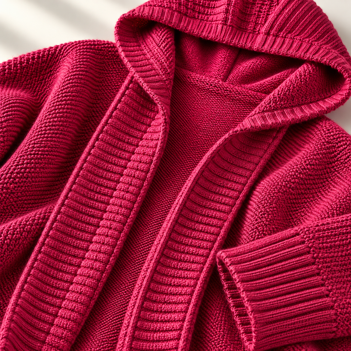 Women's Hooded Chunky Knit Longline Cardigan