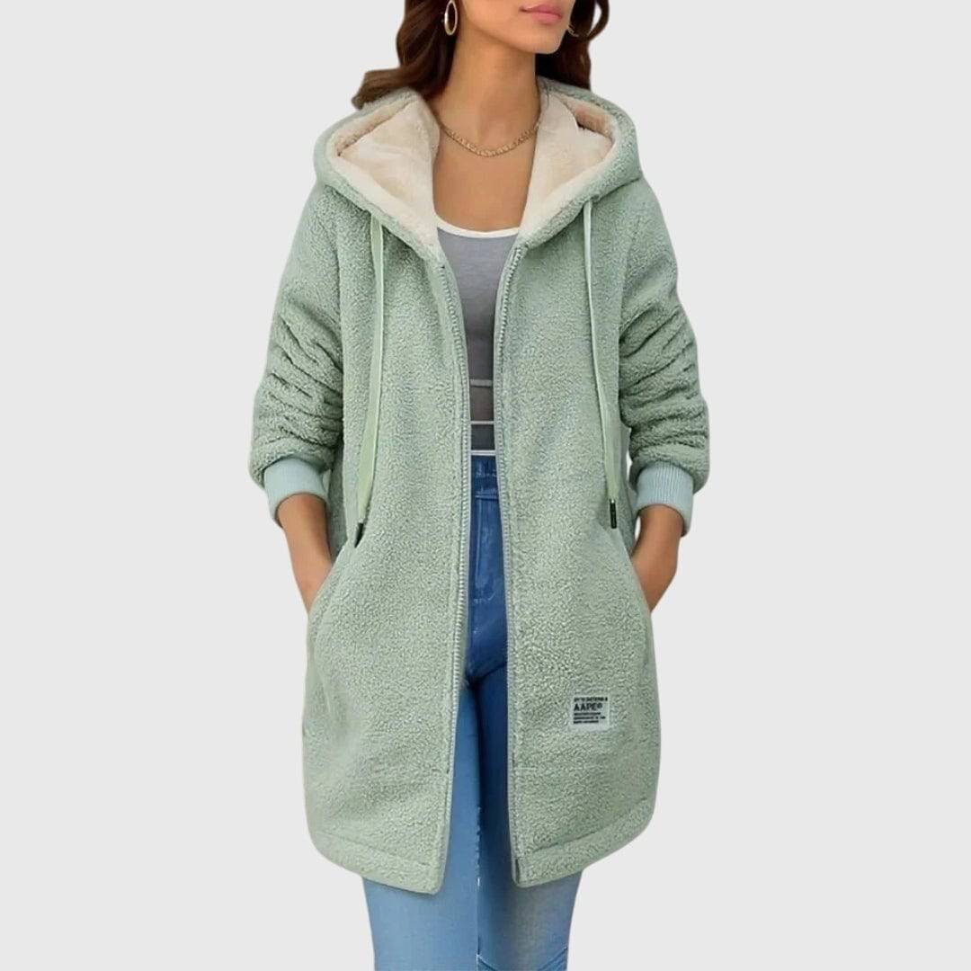 Lieke™ women's soft luxurious fabric jacket by Emma & Rose Cape Town, stylish women's jas with plush, comfortable material.